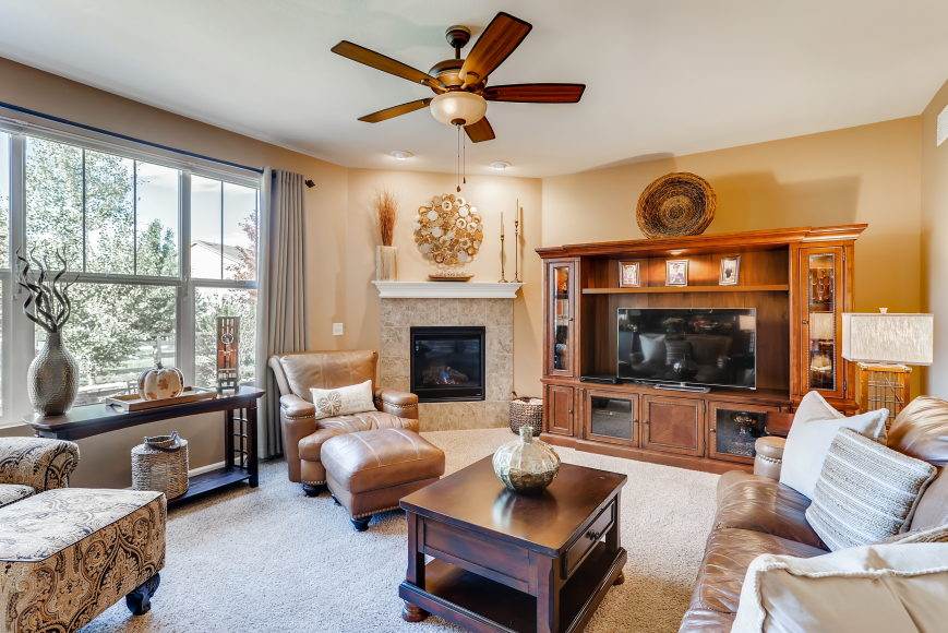 Project A living room staging